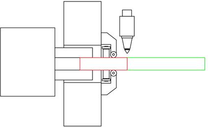 laser cutting machine 2 chucks