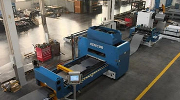 Remcor Metallic Coil-Sheet Punching Line Working Video