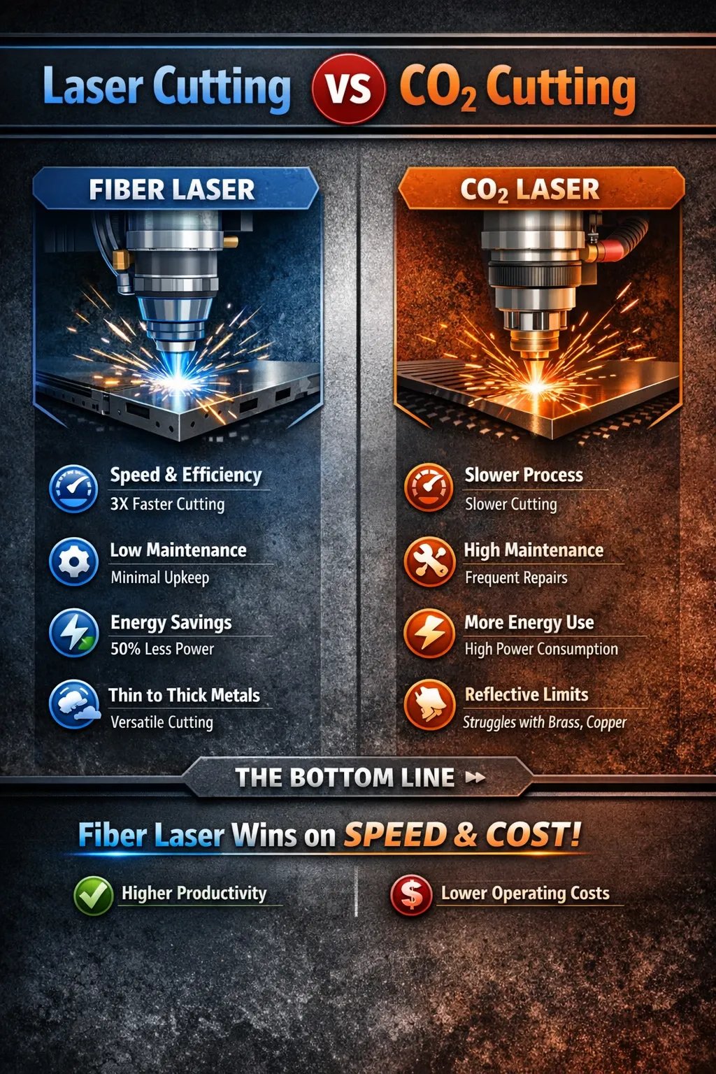 Laser Cutting vs CO2 Cutting