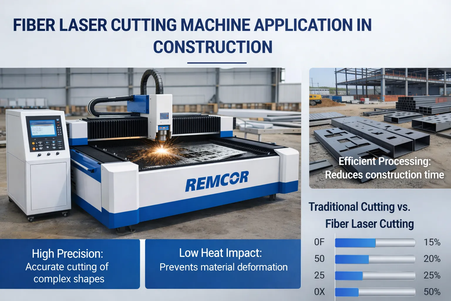 Advantages of REMCOR Laser Machine in Construction